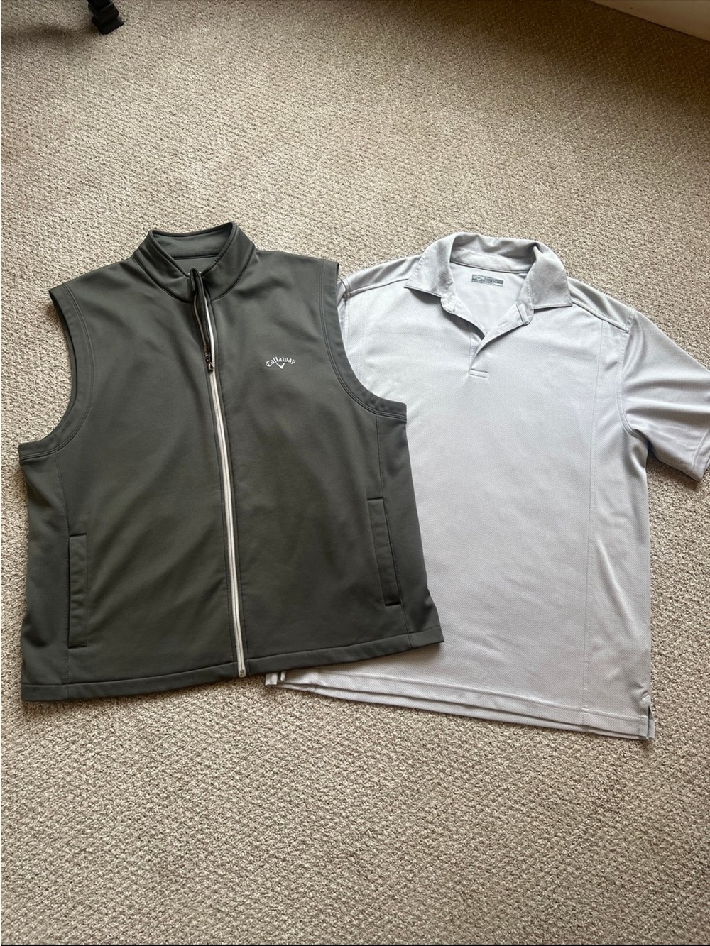 Callaway Men's Golf Vest and Polo Shirt Set